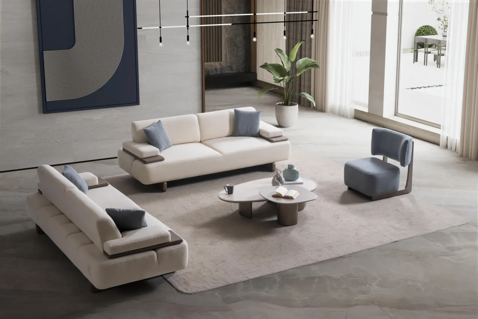 Lisa Koltuk Takımı - Mavi